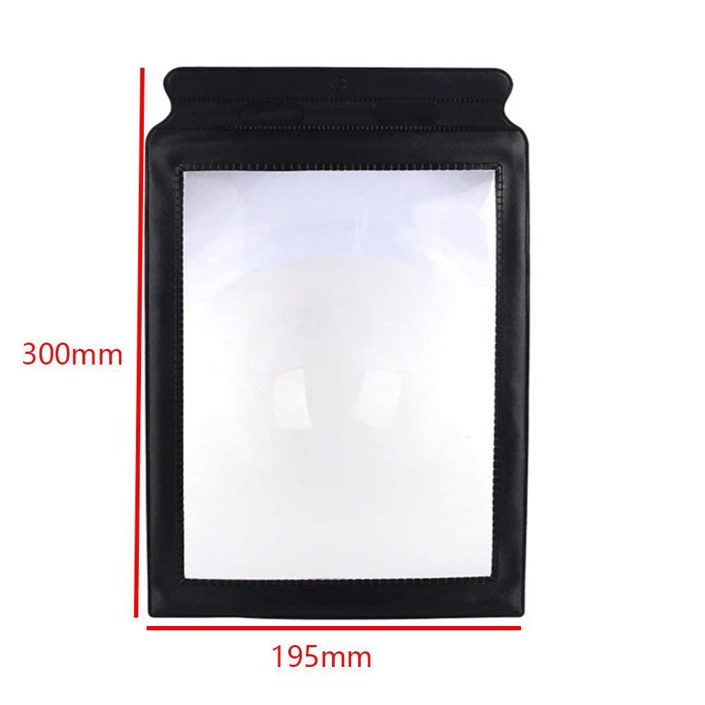 Book Page Glass Newspapers 3X A4 Lenses Magnifier Magnifying Glass Large Sheet