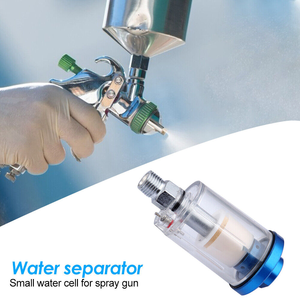 1/4 inch Water Oil Separator Inline Air Hose Filter for Spray Paint Gun