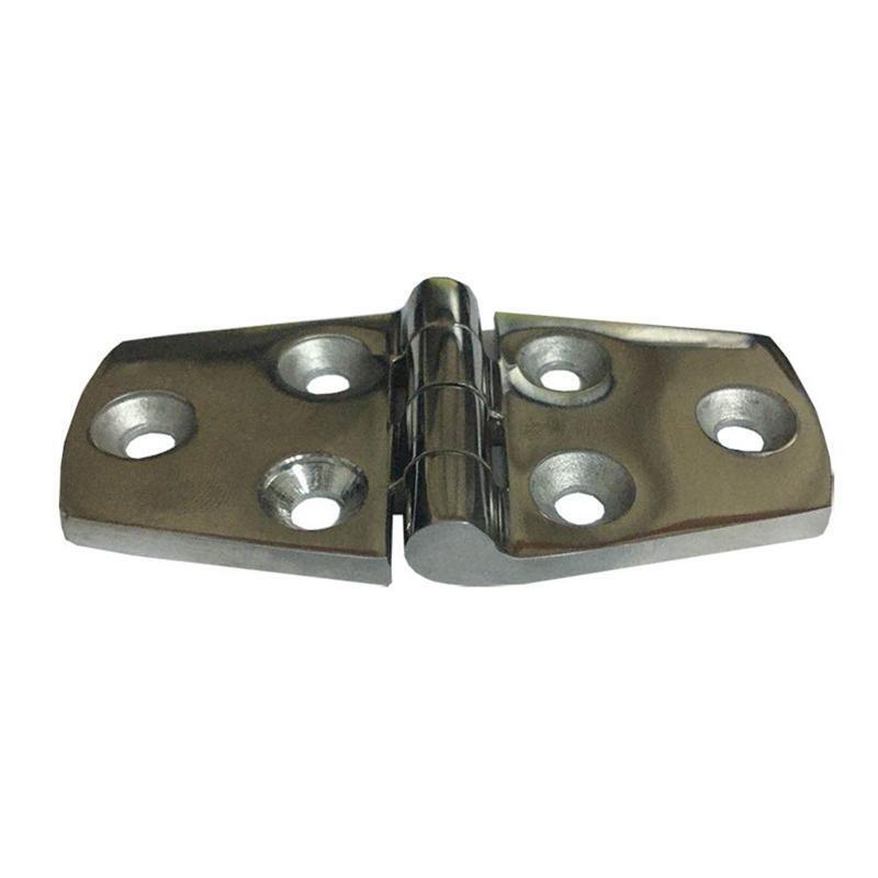 4 Pcs Stainless Steel Folding Door Hinge Casting Deck Cabinet Strap Hinges
