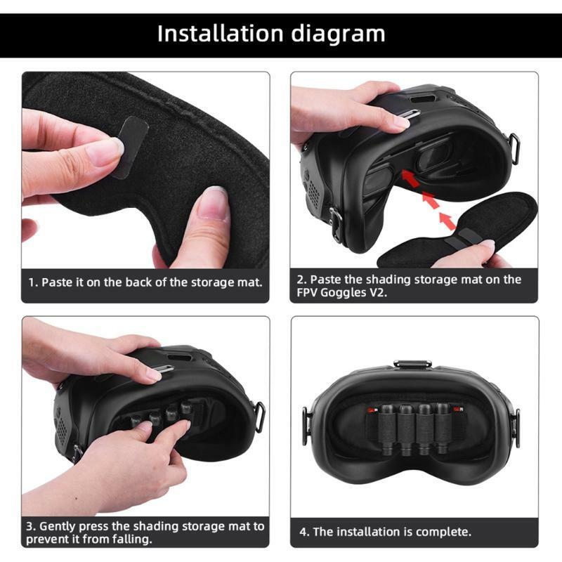 Suitable for FPV Glasses 3-In-1 Dustproof and Shading Storage Mat for Digital