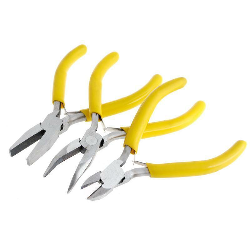 3Pc Mini Jewelery Pliers Practical Jewelry Carbon Steel Handmade Repair Tool Kit