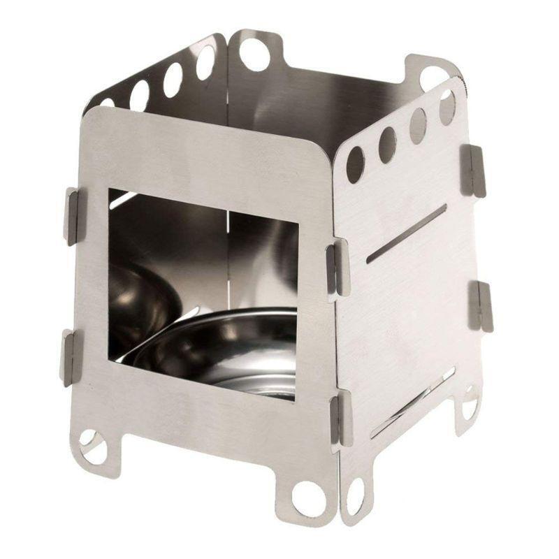 Camping Stove Wood Burning Stoves Potable Folding Stainless Steel Backpacking