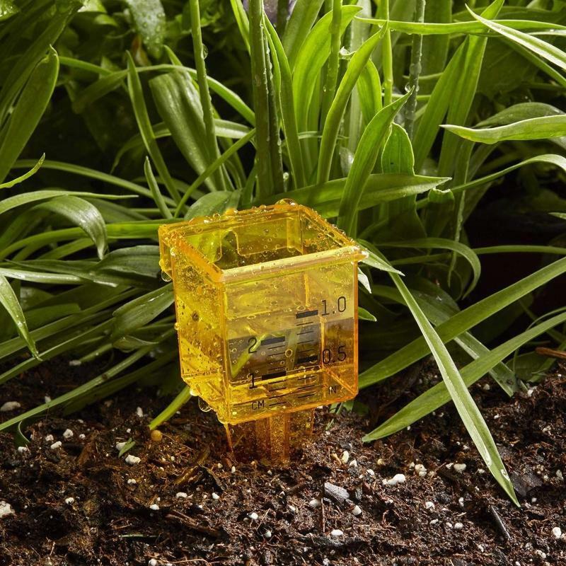 Wide Mouth Rain Gauge/Sprinkler Gauge Bright Yellow Outdoor Water Measuring Tool