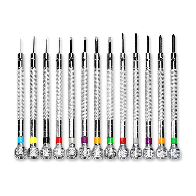 0.6-2.0mm Screwdrivers Set Professional Slotted Cross Screwdriver Kit Watchmaker