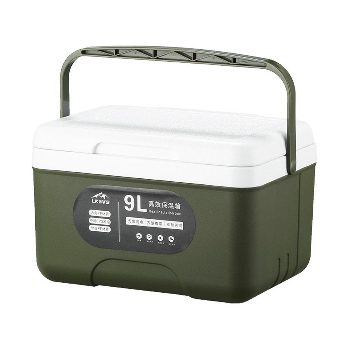 Insulated Thermal Box Freezer Storage 9L Cooler Bag for Car Shipping Boat