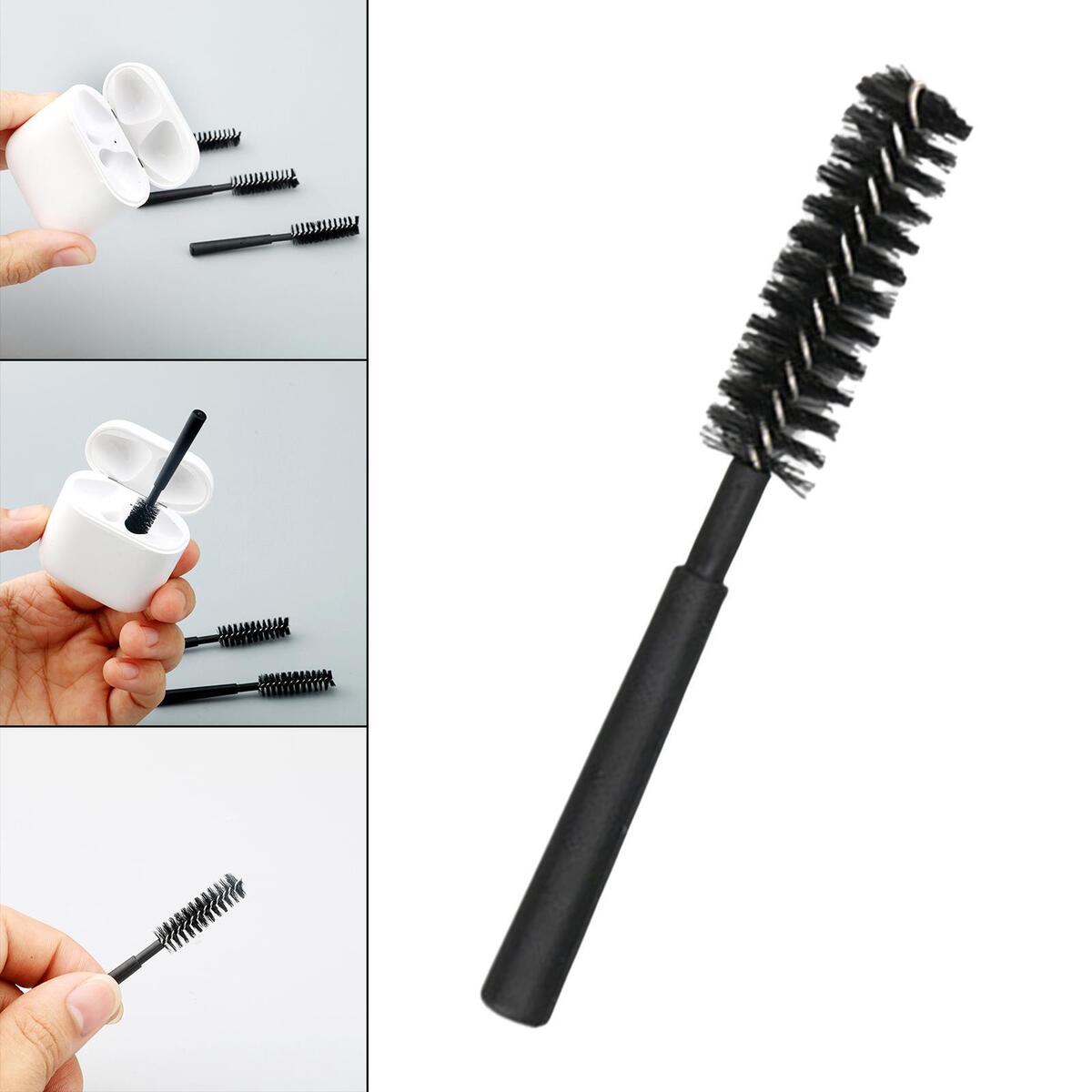 Earphone Case Cleaning Brush Tool Black Easy to Use for Headset USB Charging
