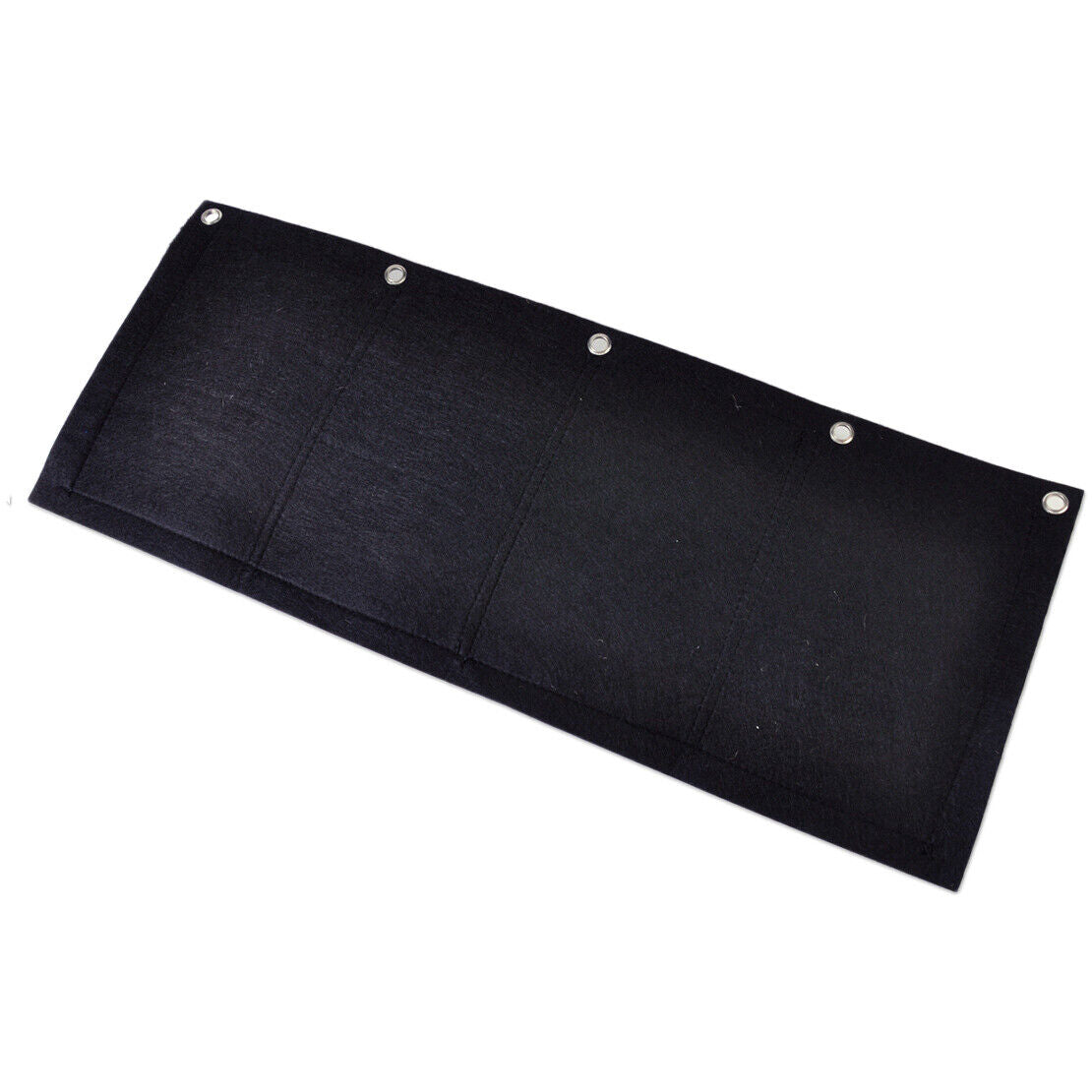 4 Pocket Black Horizontal Planter Bag Indoor Outdoor Hang Balcony Herb Garden Li