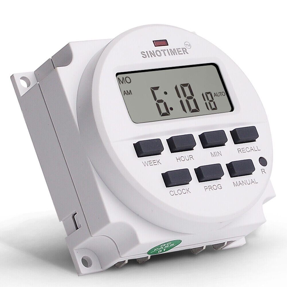 TM618H Auto Cycle Timing Controller Weekly Programmable Timer Switch (12V)