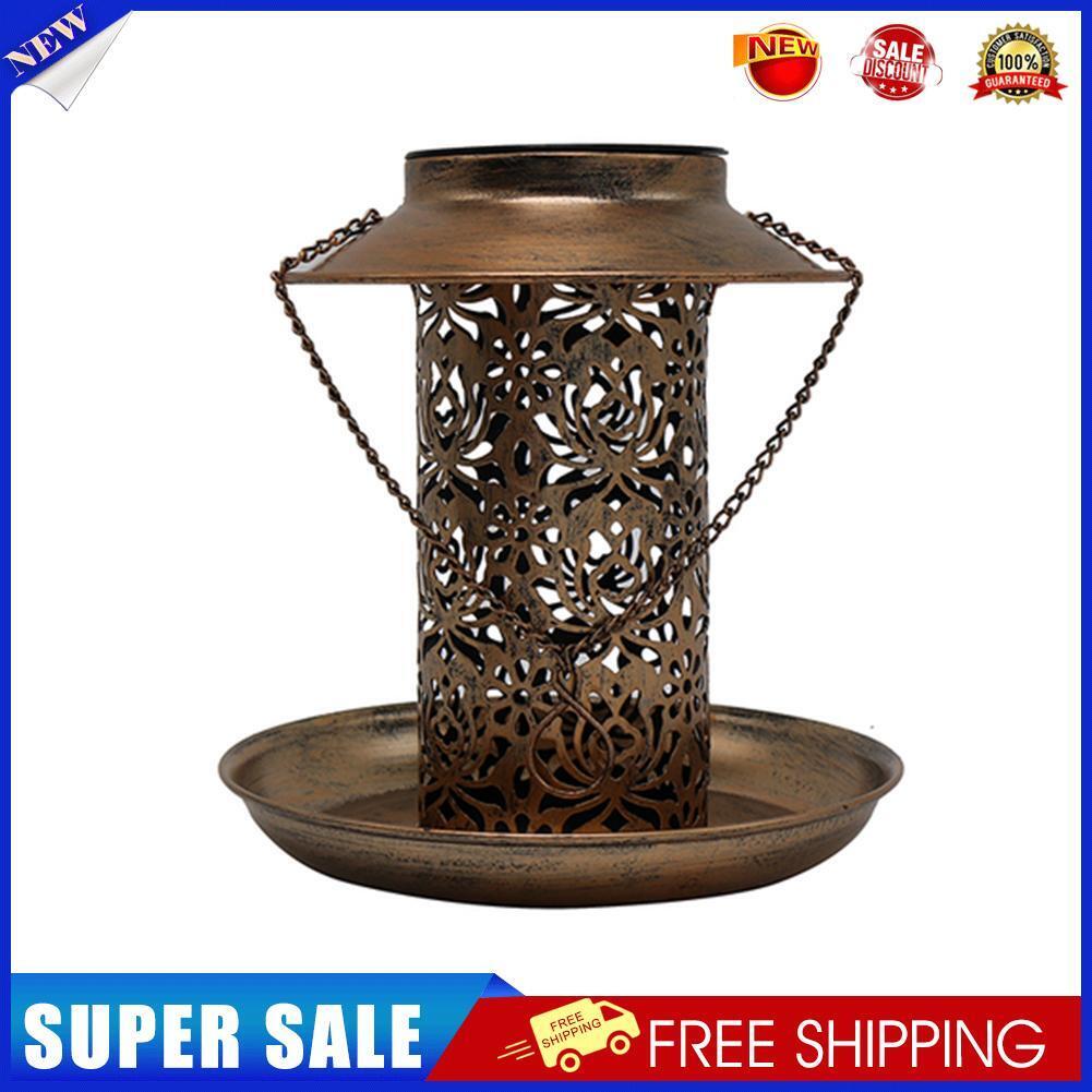 Solar Bird Feeder Bird Feeders with Light for Outside Garden Yard Decor