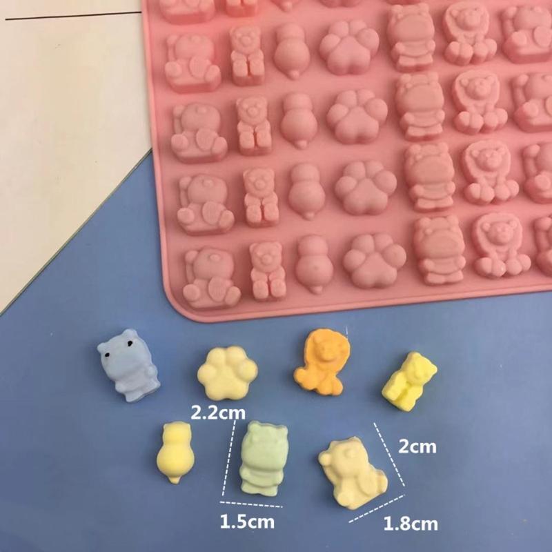 Cake Mold Baking Utensils Food-Grade Silicone Christmas Little Cute Bear Party