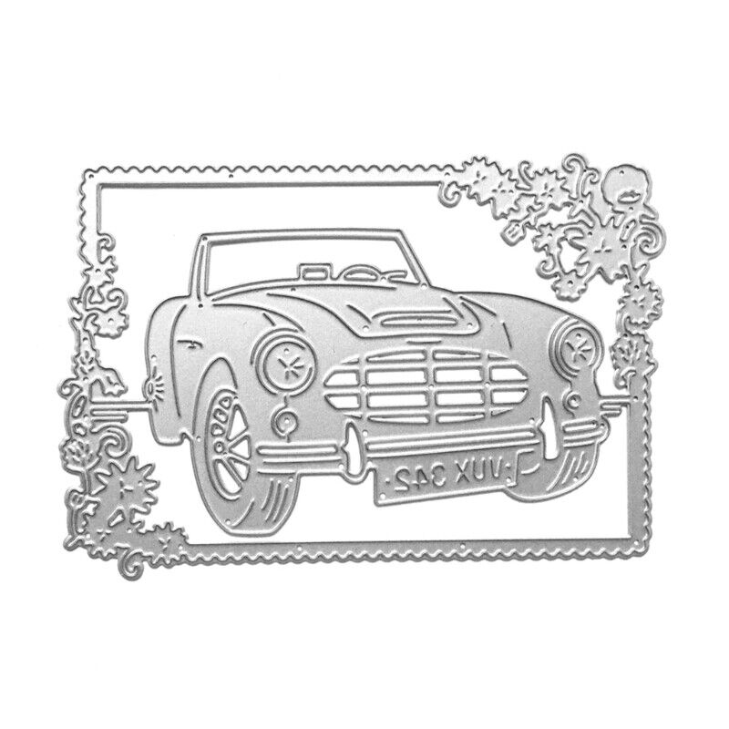 Car Metal Cutting Dies Stencil DIY Scrapbooking Album Paper Template 12.2*8.3CM