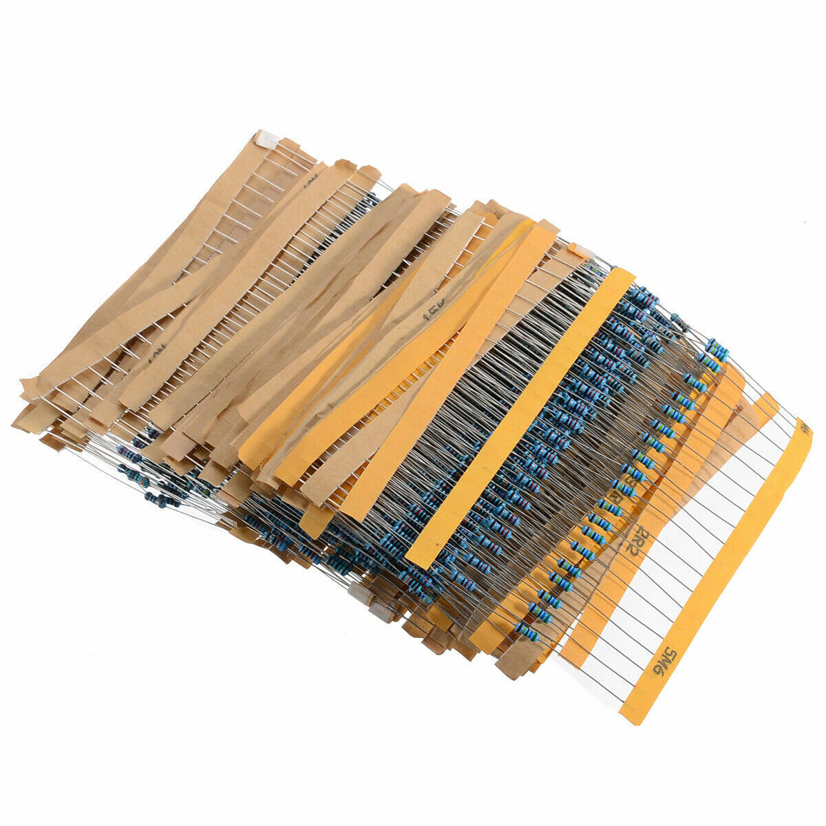 1280pcs 1/4W 64 Values 1ohm-10M ohm Metal Film Resistors Assortment Components