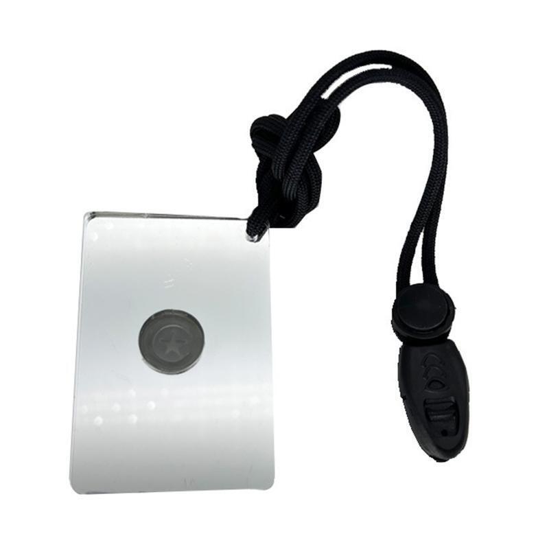 Signal Mirror Survival Mirror Portable Camping Mirror Emergency Signaling Mirror
