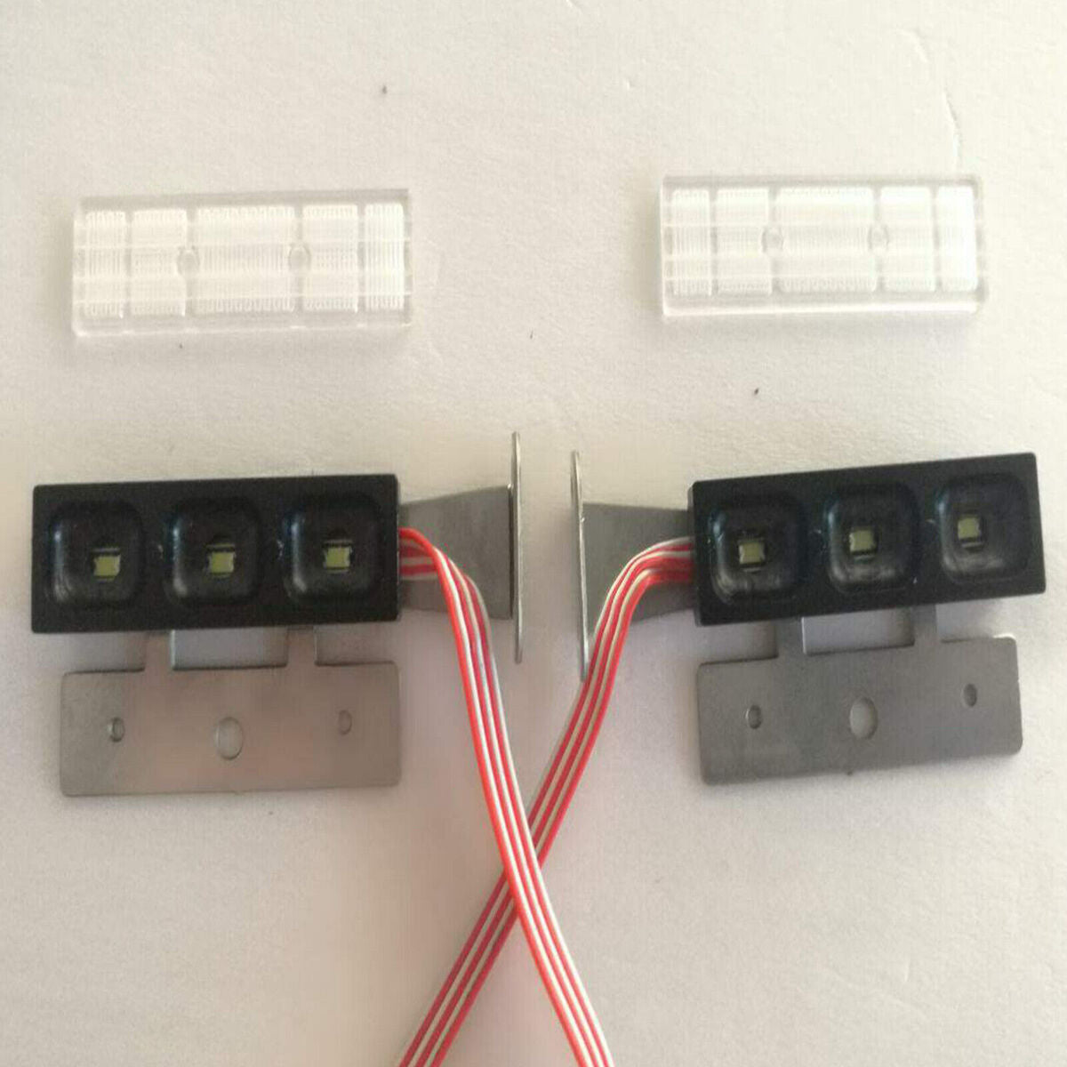 For 1/14 Tamiya Scania R620 1851 56352 Man RC Truck Metal Tail LED Light Bar Set