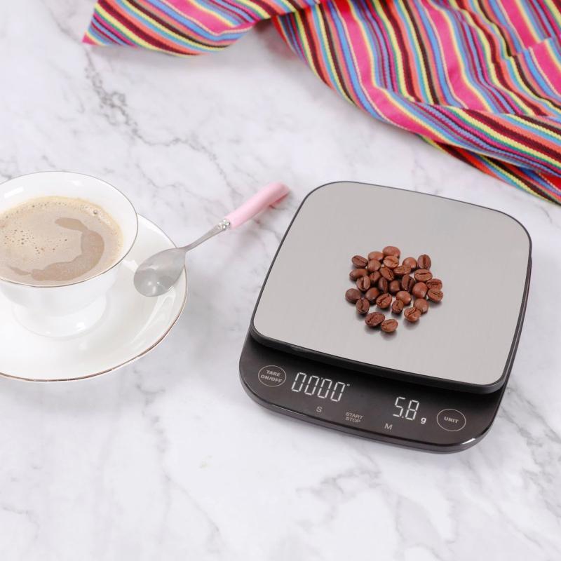 Multifunctional Electronic Scale Coffee Scale Stainless Steel Scale 3kg/ 0.1g