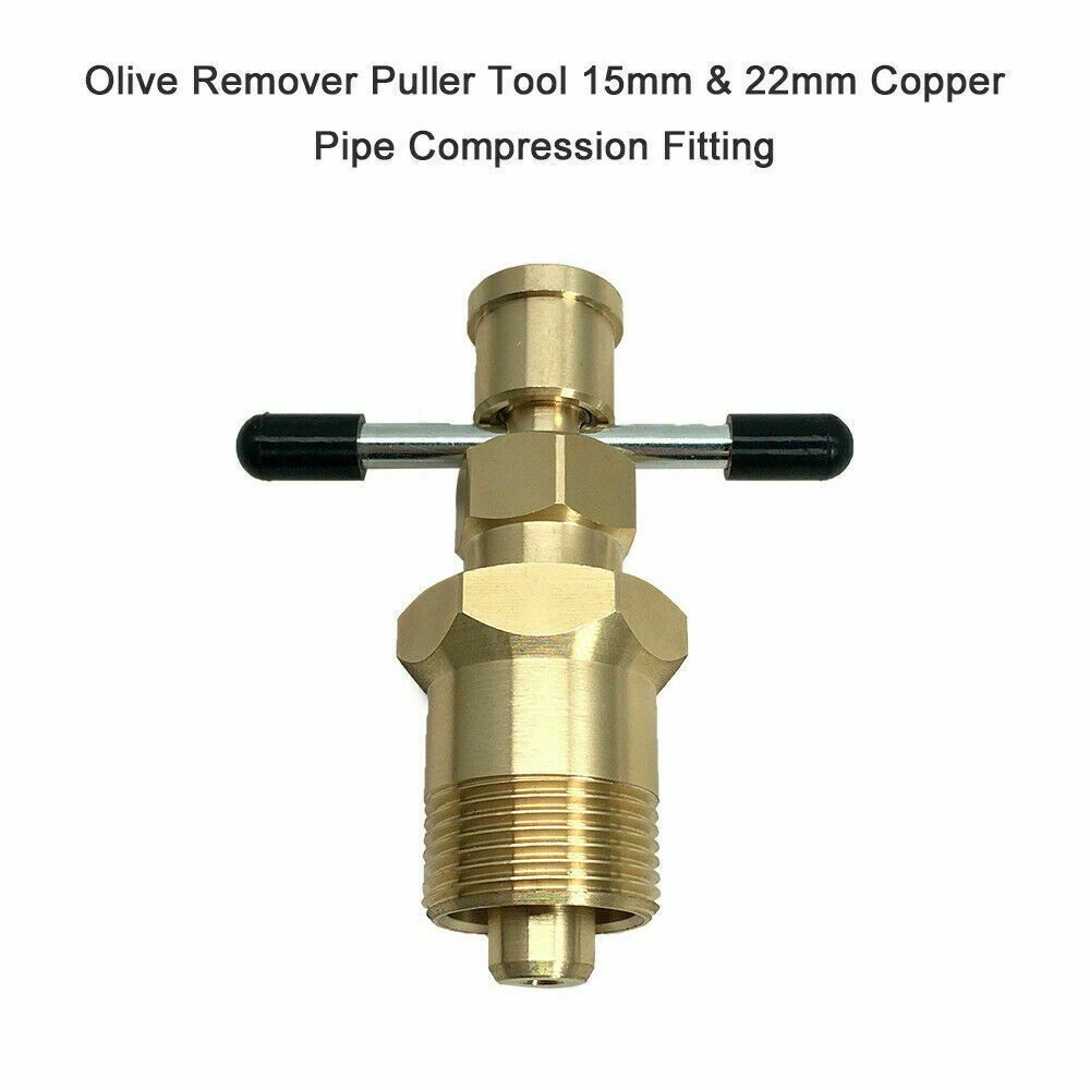 Solid Brass Copper Pipe Joint Olive Remover 15mm&22mm Olive Puller Removal Tool