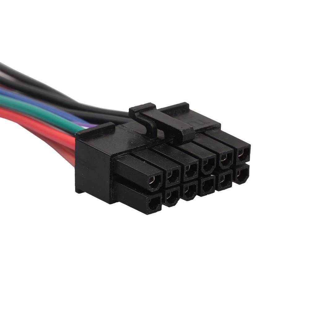 6 "ATX 24-pin Socket for 12-pin Converter Adapter, Power Supply Cable 18AWG