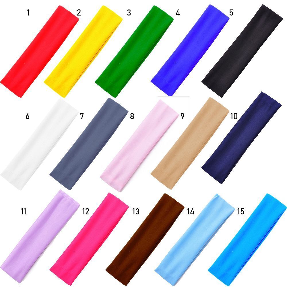 Elastic Headbands Yoga Hair Bands Stretch Ribbon Headwear Sweat Band Hairband