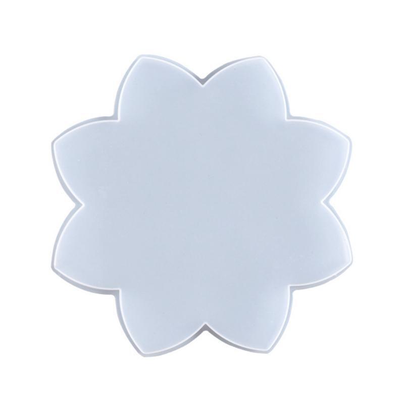 Lotus Crystal Agate Coaster Mold Mug Pad Tray DIY Mold DIY Crafts Cup Mats Mould