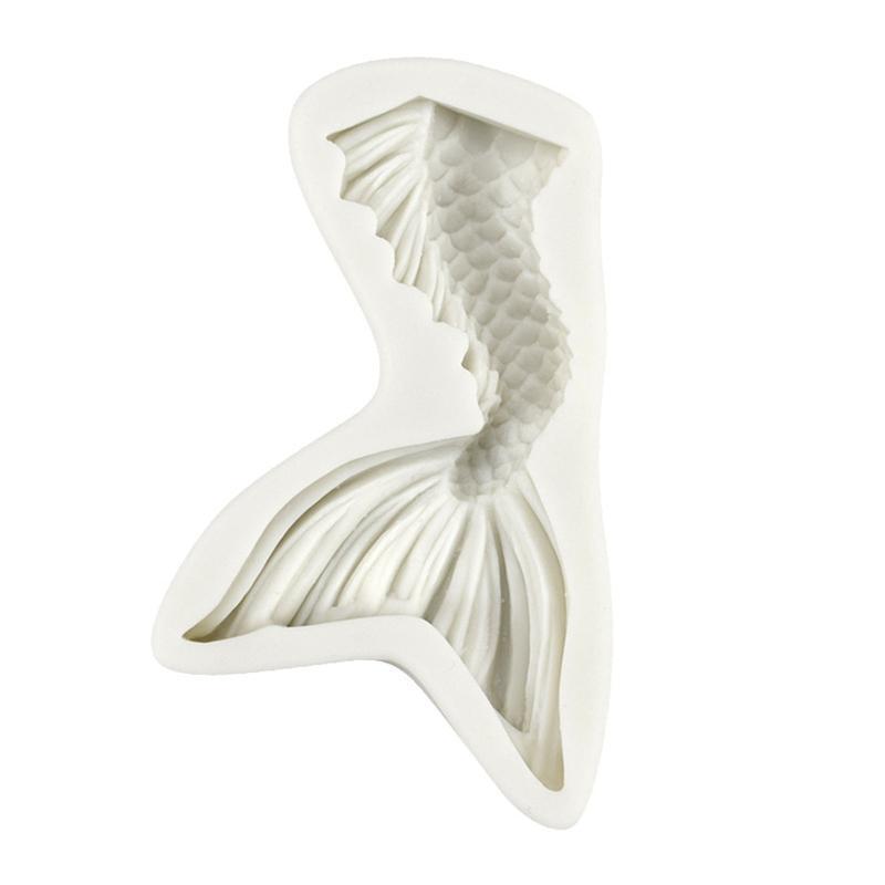 Cake Mousse Decorations Fondant Molds Mermaid Tail Shaped Chocolate Moulds