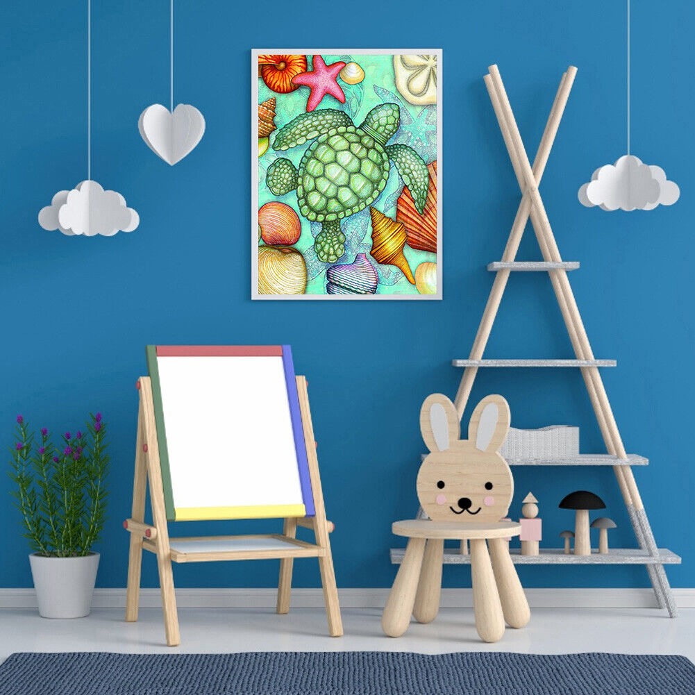 5D Diamond Painting Sea Turtle Round Mosaic Pictures DIY Home Wall Decor