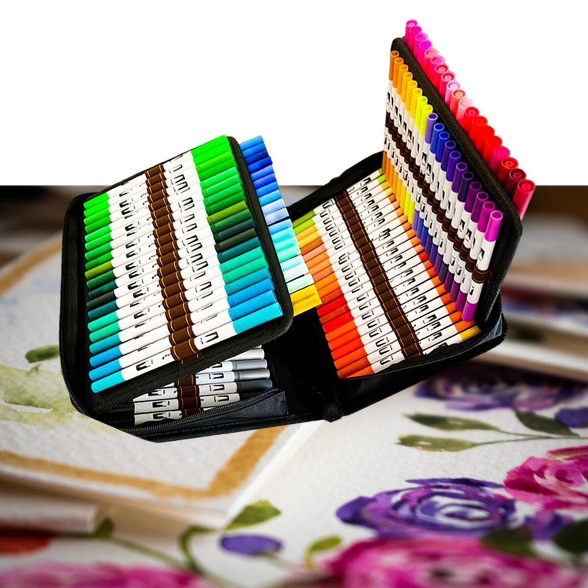 120 Colors Watercolor Pen Set Painting Art Marker Pen Paint Marker Pens