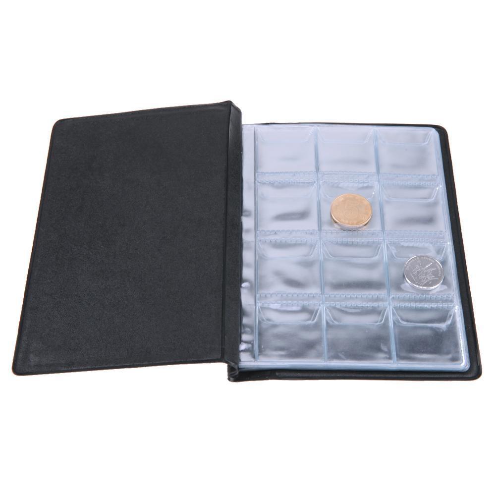 Russian Coin Album 10 Pages 120 Pockets Coin Collection Book Holder(Black)