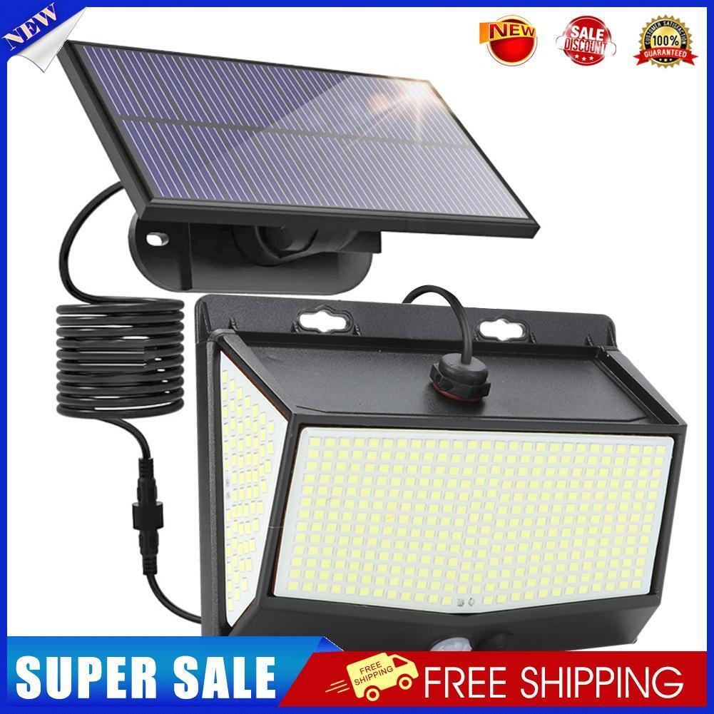 468LED Solar Lights Outdoor Motion Sensor 3 Modes Garden Street Wall Lamps