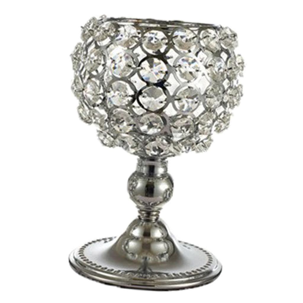 5x European Crystal Candle Holder Candlesticks Centerpiece Banquet Decor