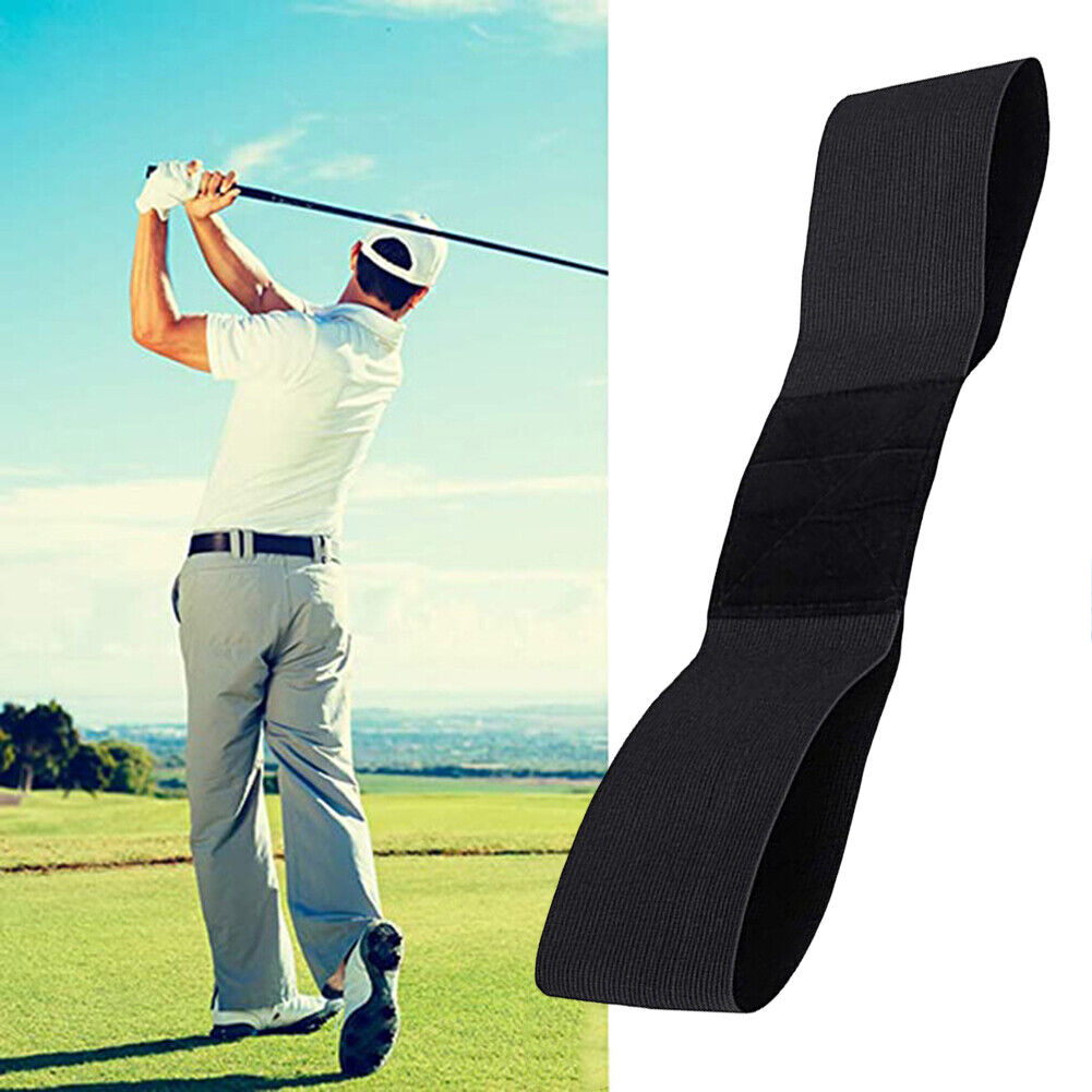Golf Correction Belt Swing Trainer Elastic Arm Band Alignment Training Aids