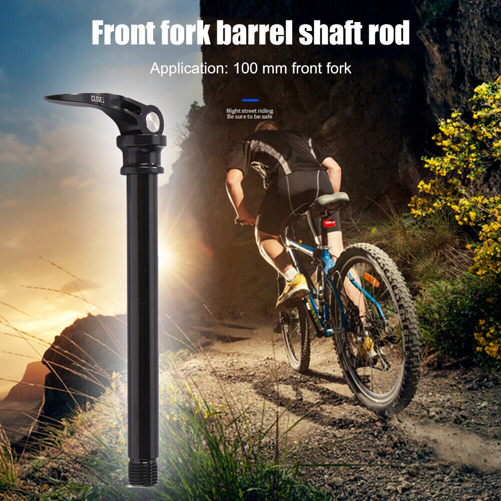 Bicycle Quick Release Thru Axle Skewer 100x15mm MTB Front Fork Shaft Lever