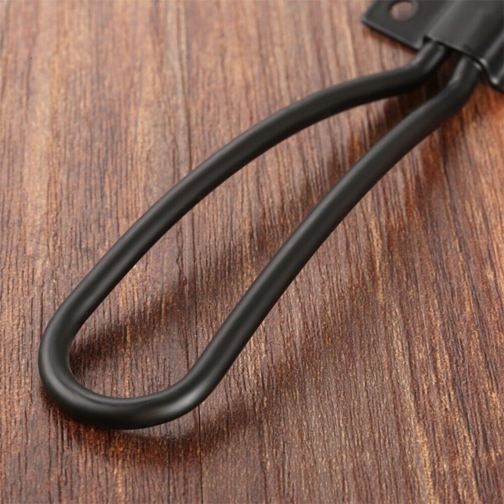 Black Zinc Alloy Clothing Hook Coat Clothes Hat Towel Organizer Wall Door Hanger