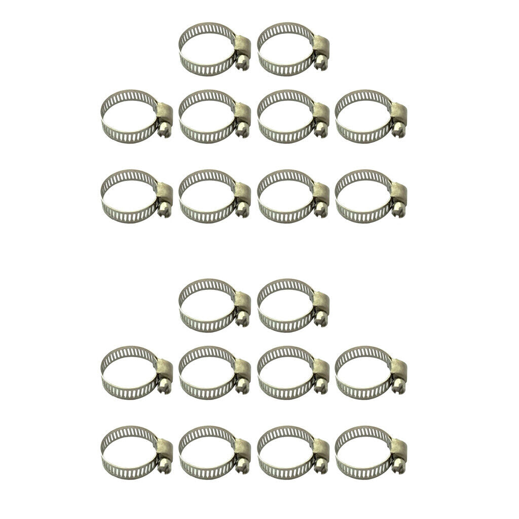 20pcs Tube Clamp  O.D Handle Clamp 19-29mm & 16-25mm