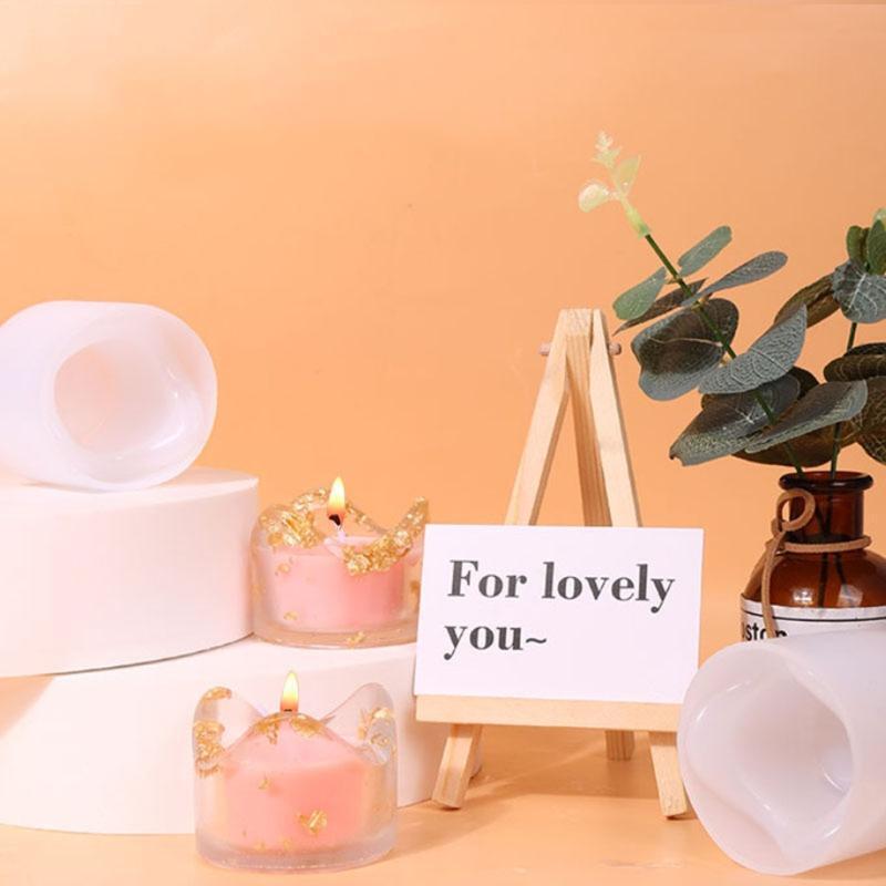 Handmade Cylindrical Candle Holder Mold for Tea Wax Cup for Blessing Ceremony