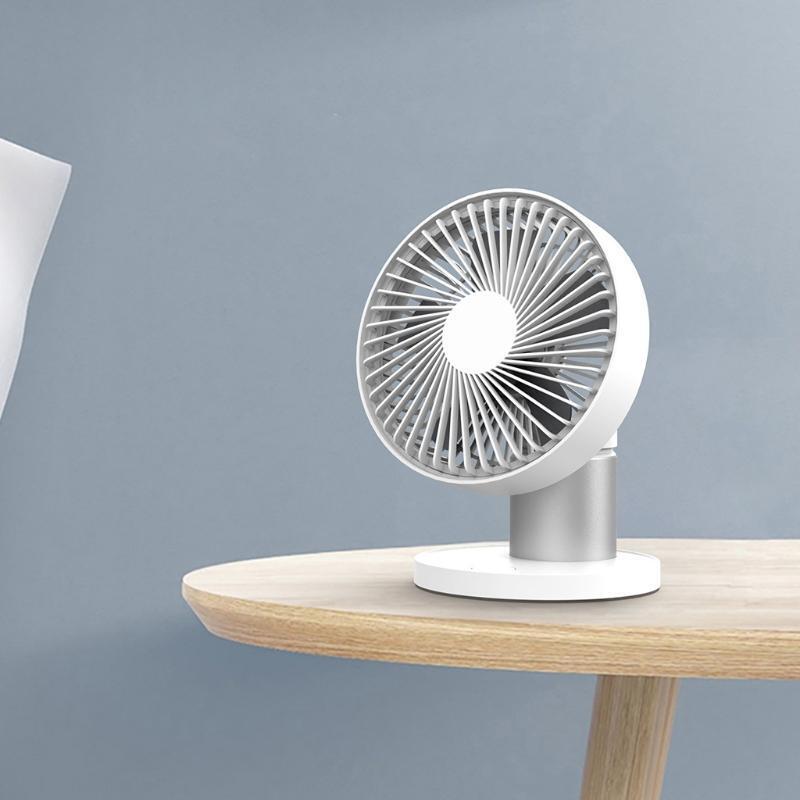 4000mAh Battery Operated Fan Portable Desktop Fan Strong Airflow Quiet Operation
