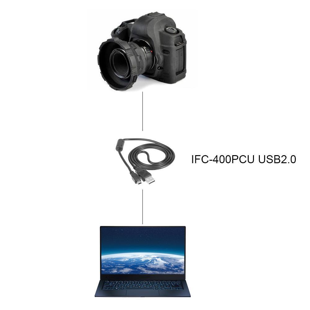 IFC-400PCU Mini USB2.0 Port Charging Data Cable for Canon Camera Series
