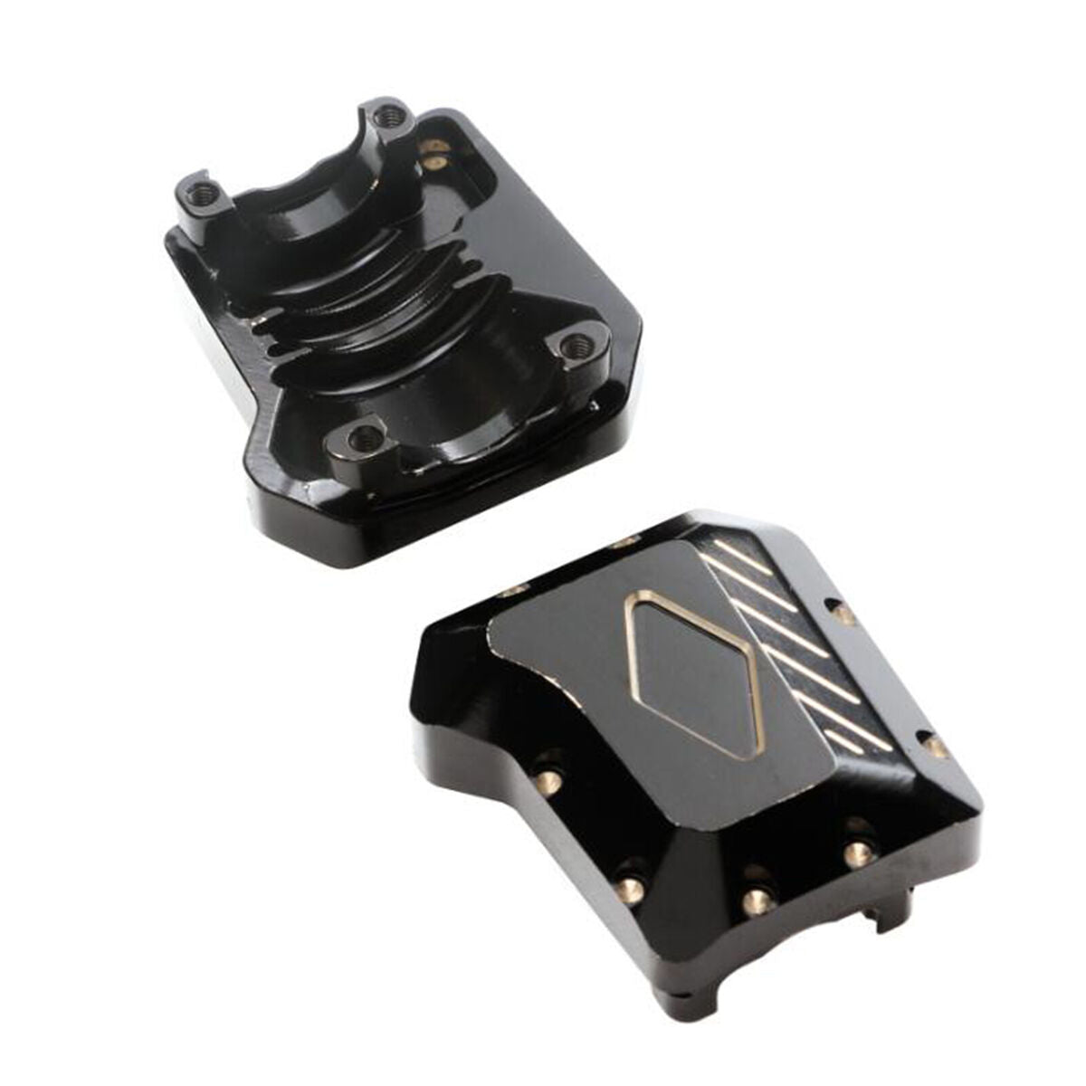 For 1/10 Traxxas TRX4 RC Crawler Car F/R Coating Brass Differential Axle Cover