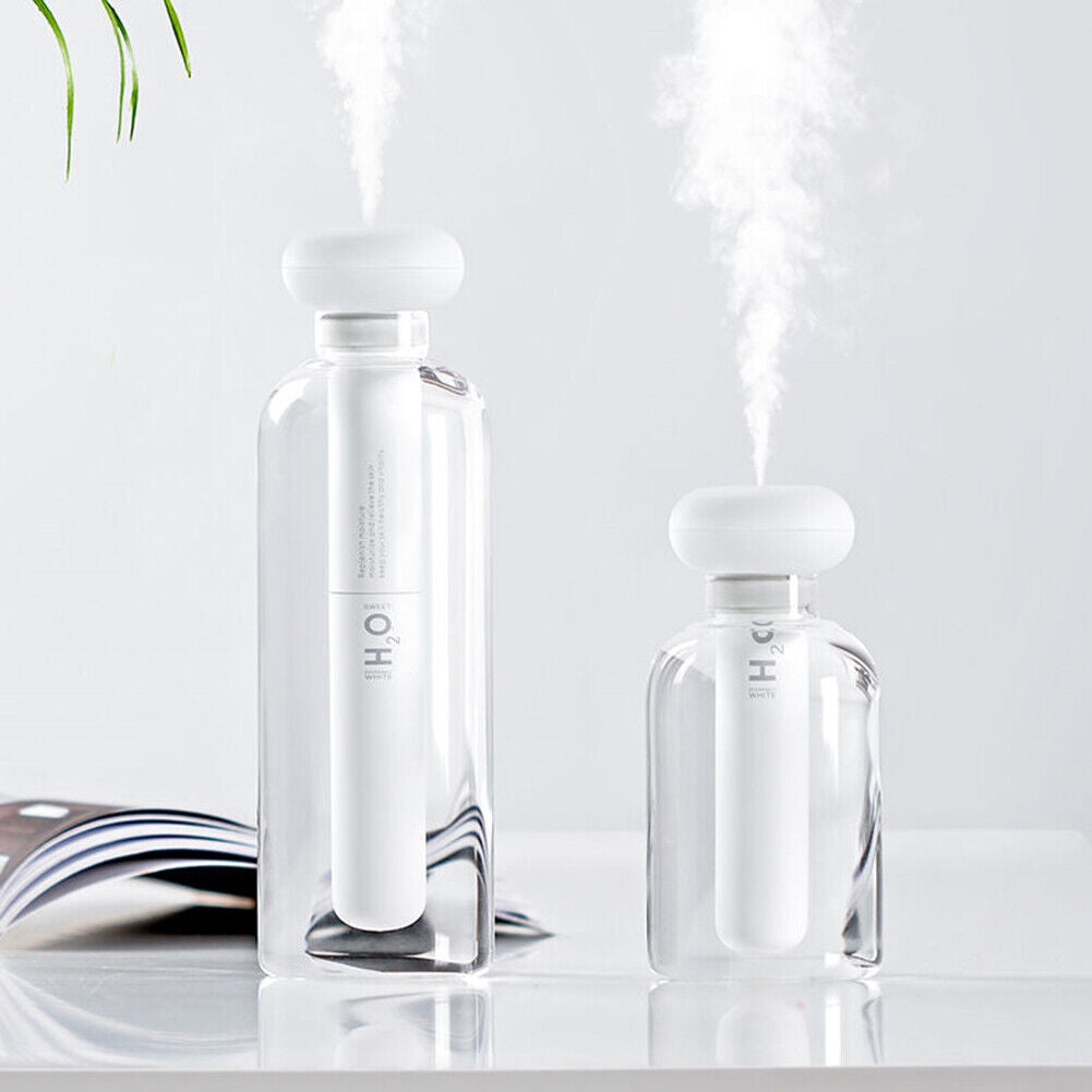 USB Portable Air Humidifier Bottle Aroma Diffuser Mini Humidifier w/ Light