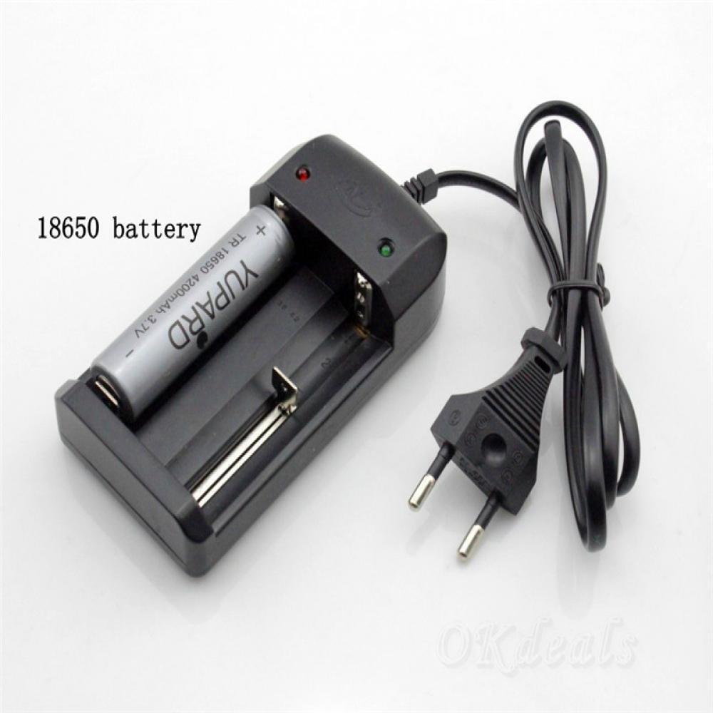 Universal New Auto Off 26650 18650 16340 14500 Eu Plug Battery Charger Li-ion