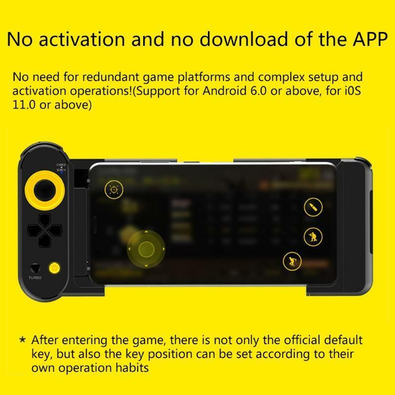 Wireless for -Android/iOS Game Controller, Retractable Mobile Controller Gamepad