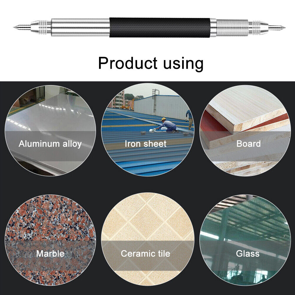 Double Headed Tungsten Carbide Tip Scriber Etching Engraving Marking Pen