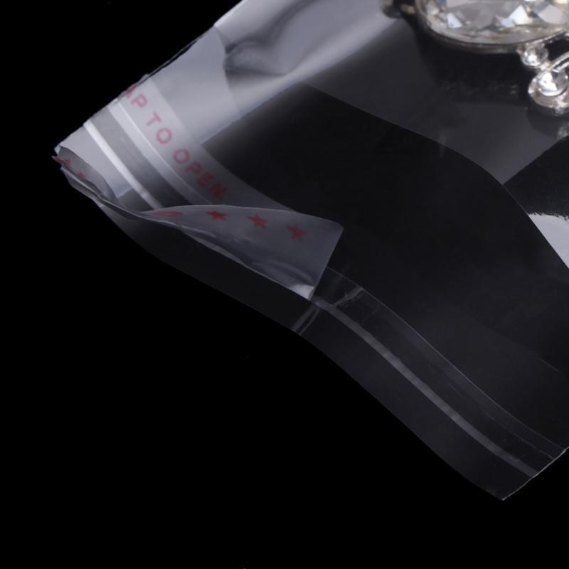 100Pieces Self Sealing Cellophane Bags Adhesive Seal Plastic Resealable Bags