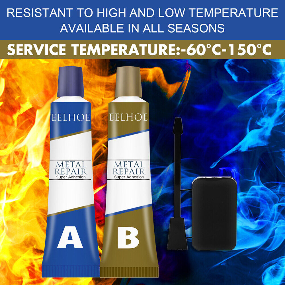 Metal Repairing Adhesive Glue Iron Steel Auto Radiator Welding Glue (50g)