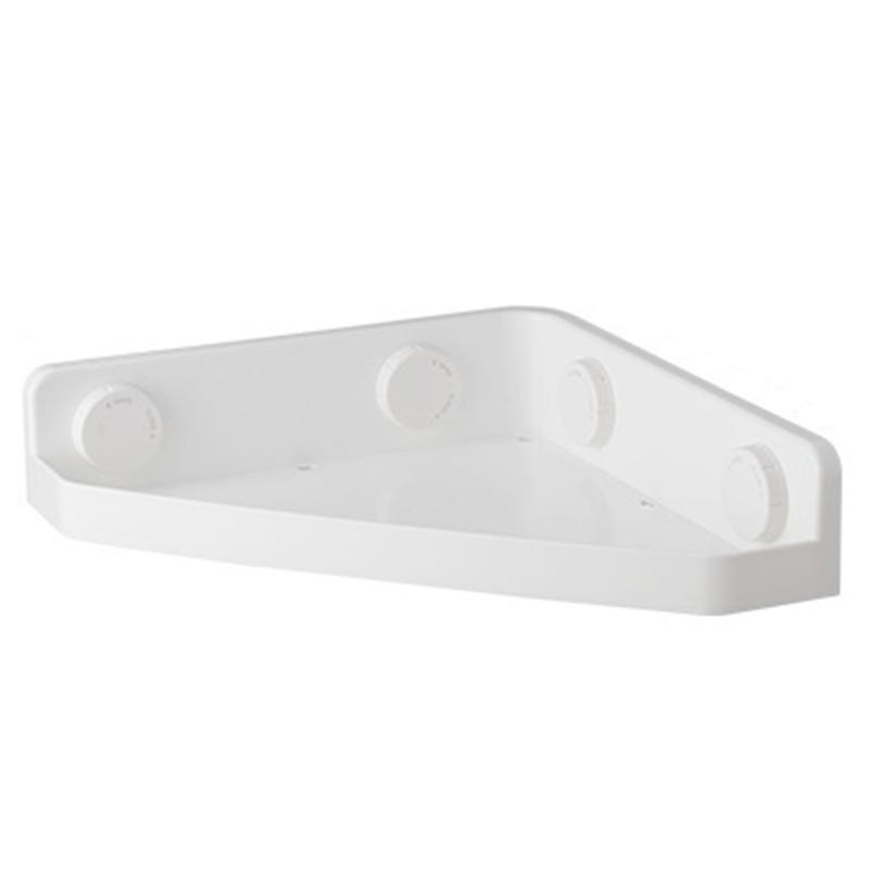 Shower Shelf Heavy Duty Adhesive Shower Rack Fast Drain and Rustproof White