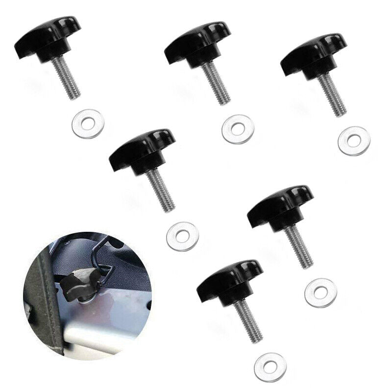 12pcs Car Roof Screws Bolts Cover Trim Fit For Jeep Wrangler JK 4 Door 2007-2018