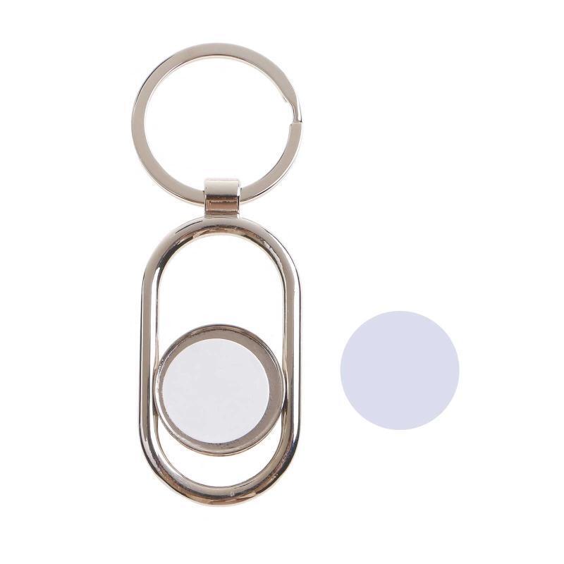 Sublimation Blanks Keychains Ornaments DIY Heat Transfer Keychain with Key Ring