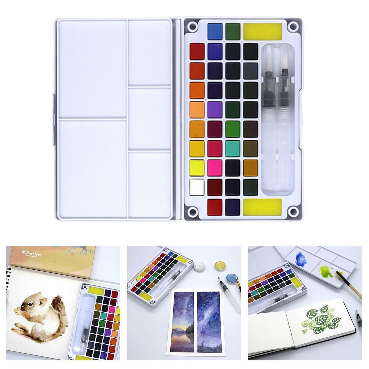 36  Watercolor Paint  Vibrant Pigment Kit   Drawing