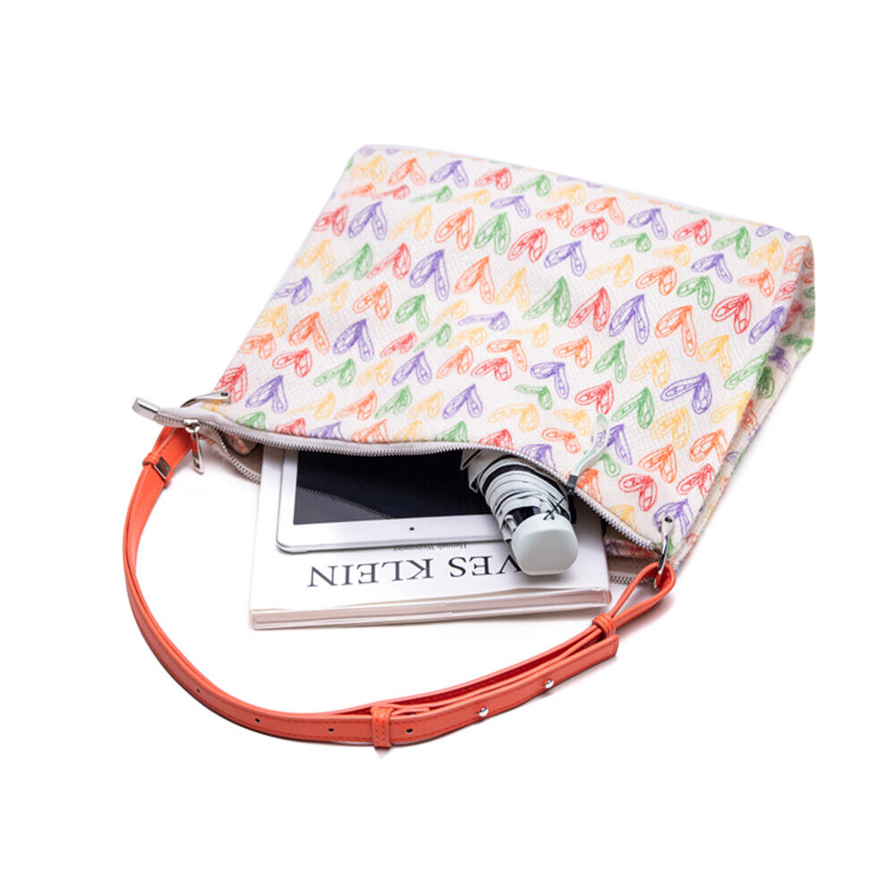 Love Printed Women Handbag Canvas Candy-Color Students School Shoulder Bag
