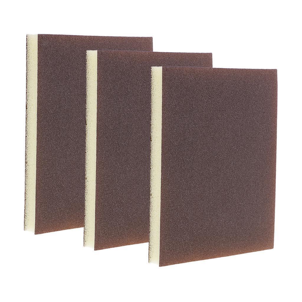 6 Pieces Sanding Sponge Block Set Double Sided Abrasive Pads