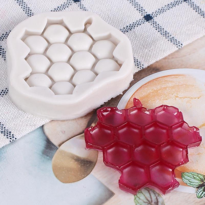 Silicone Mould Honeycomb Shape Soap Mold Cake Baking Mould DIY Dessert Cake Mold